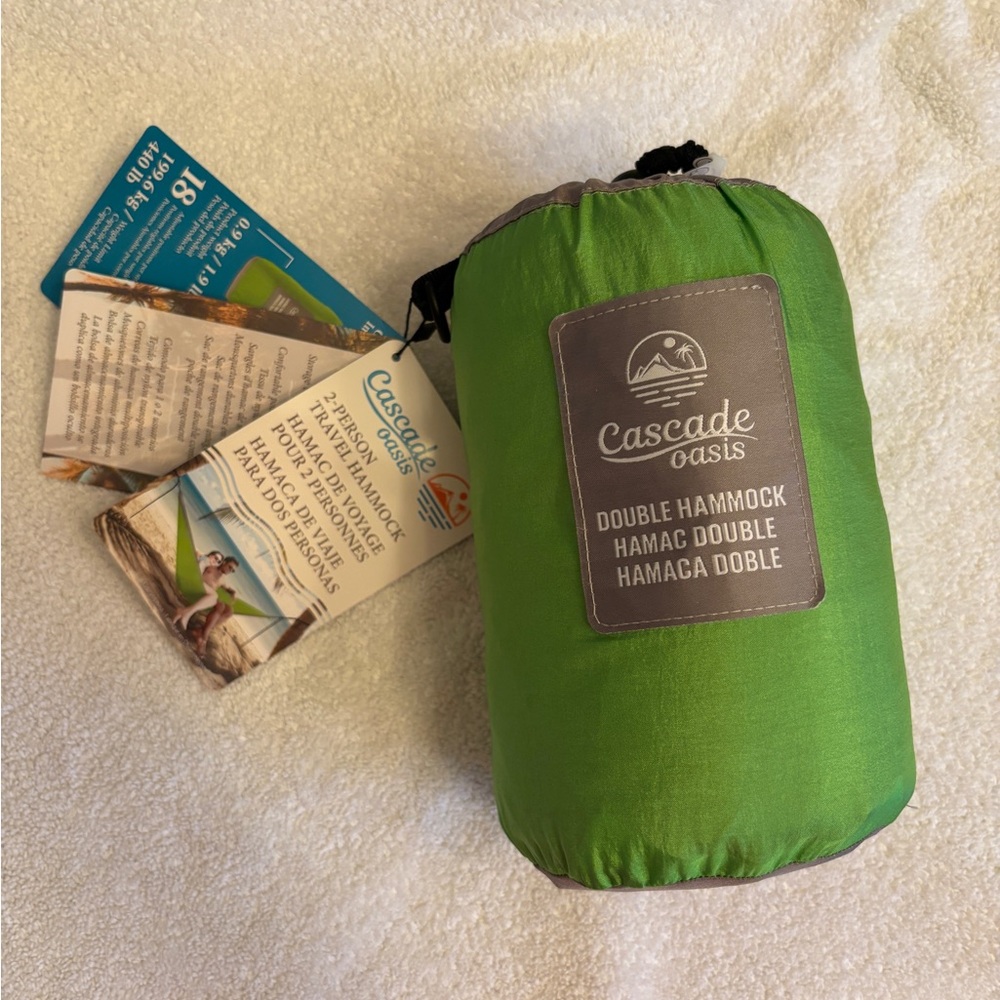 Cascade Oasis Double Hammock in Green NWT